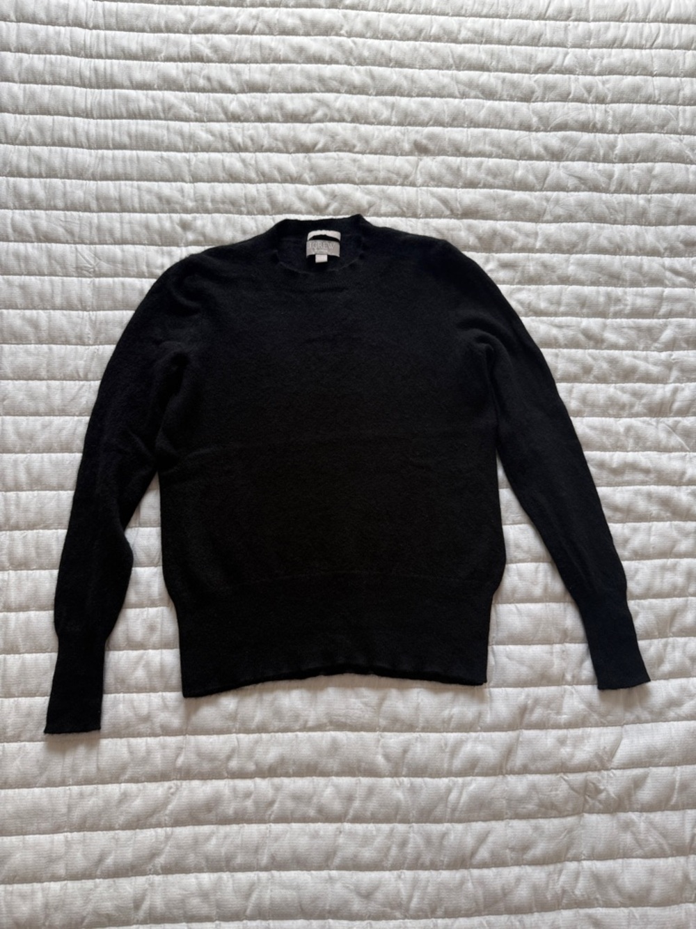 J Crew Cashmere Black Crewneck Sweater